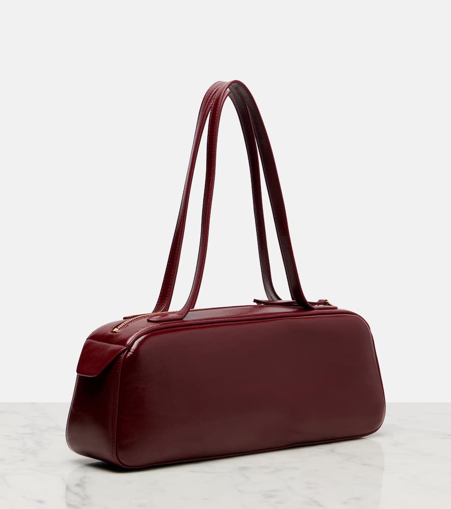 Khaite Simona Patent Leather Shoulder Bag In Red