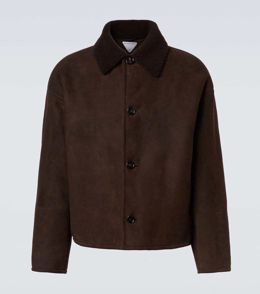 Bottega Veneta Leather and shearling jacket