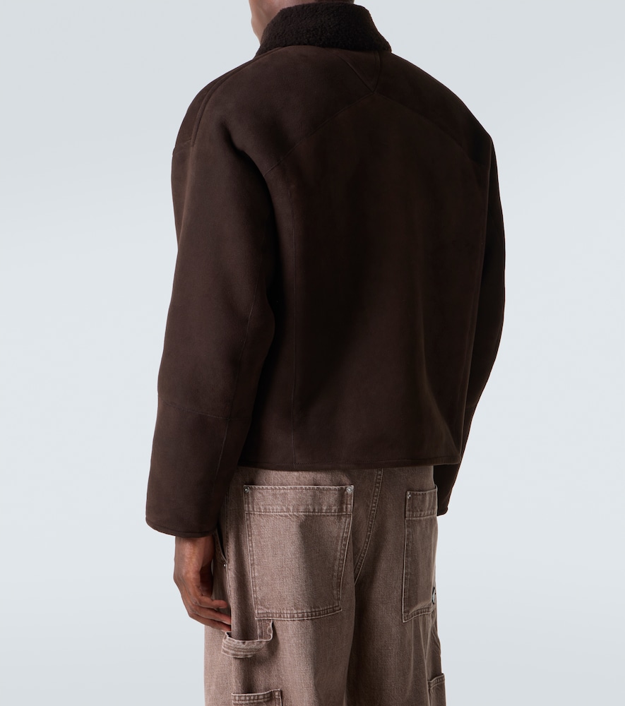  Bottega Veneta Bottega Veneta Jacke Aus Leder Mit Shearling 