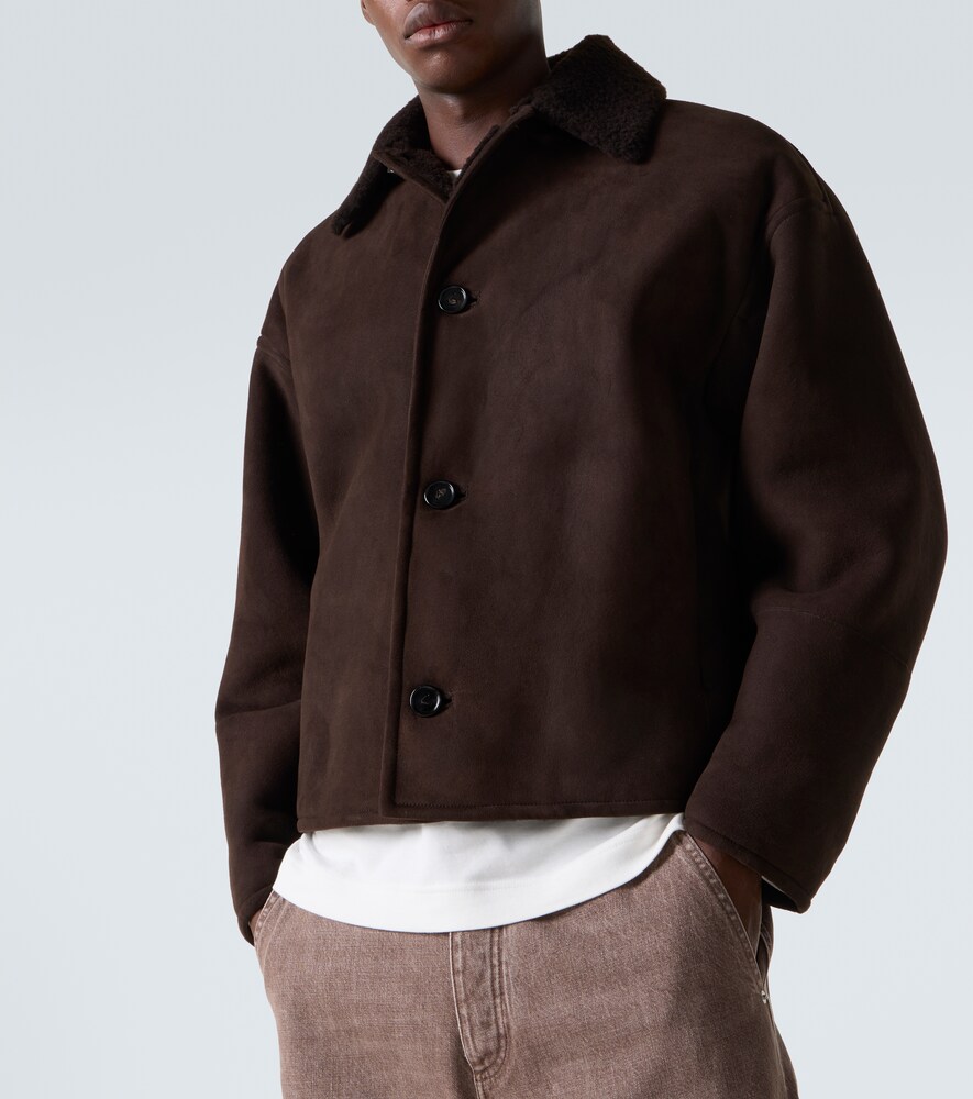  Bottega Veneta Bottega Veneta Jacke Aus Leder Mit Shearling 