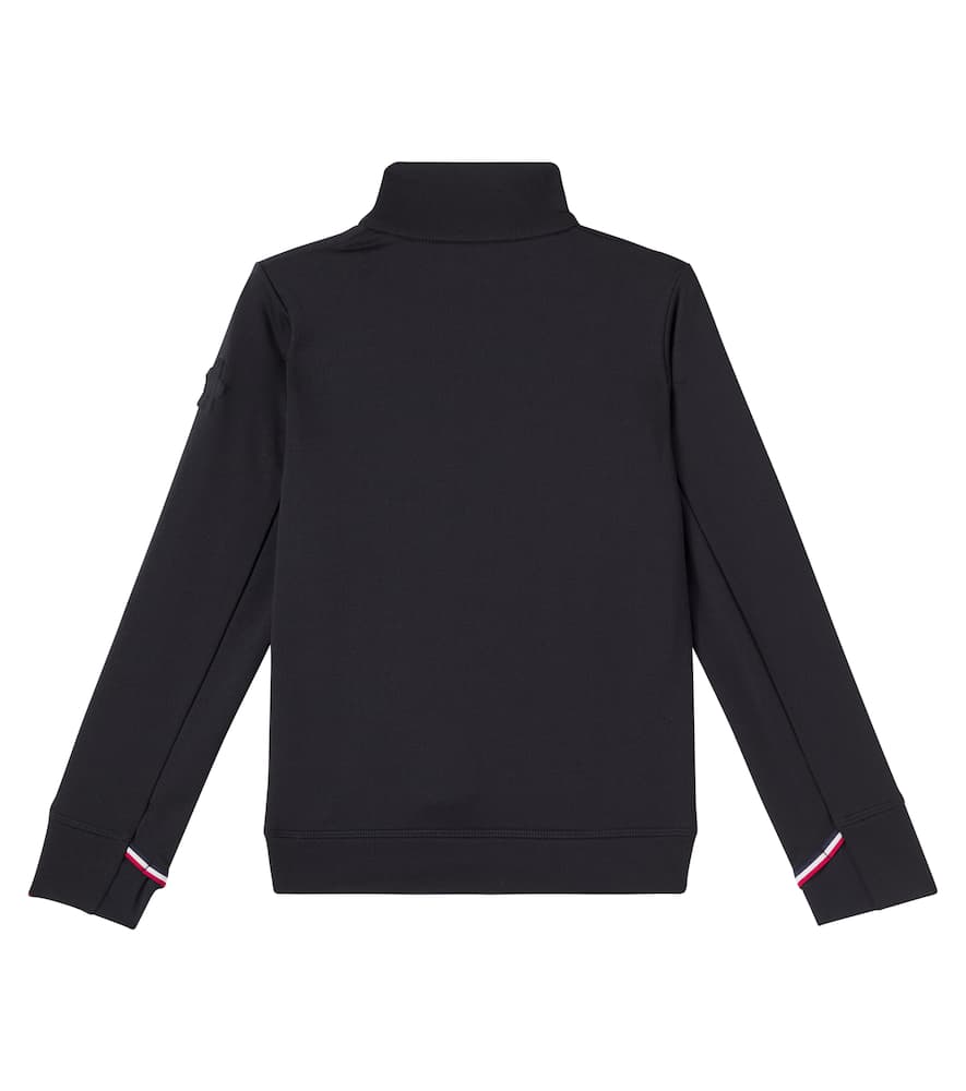 Moncler Zip-up Ski Top In Black