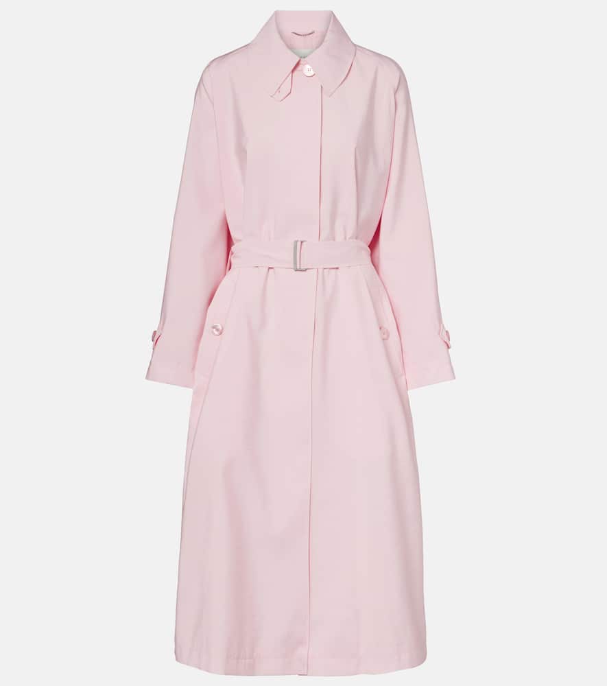 Magda Butrym Belted Trench Coat In Pink