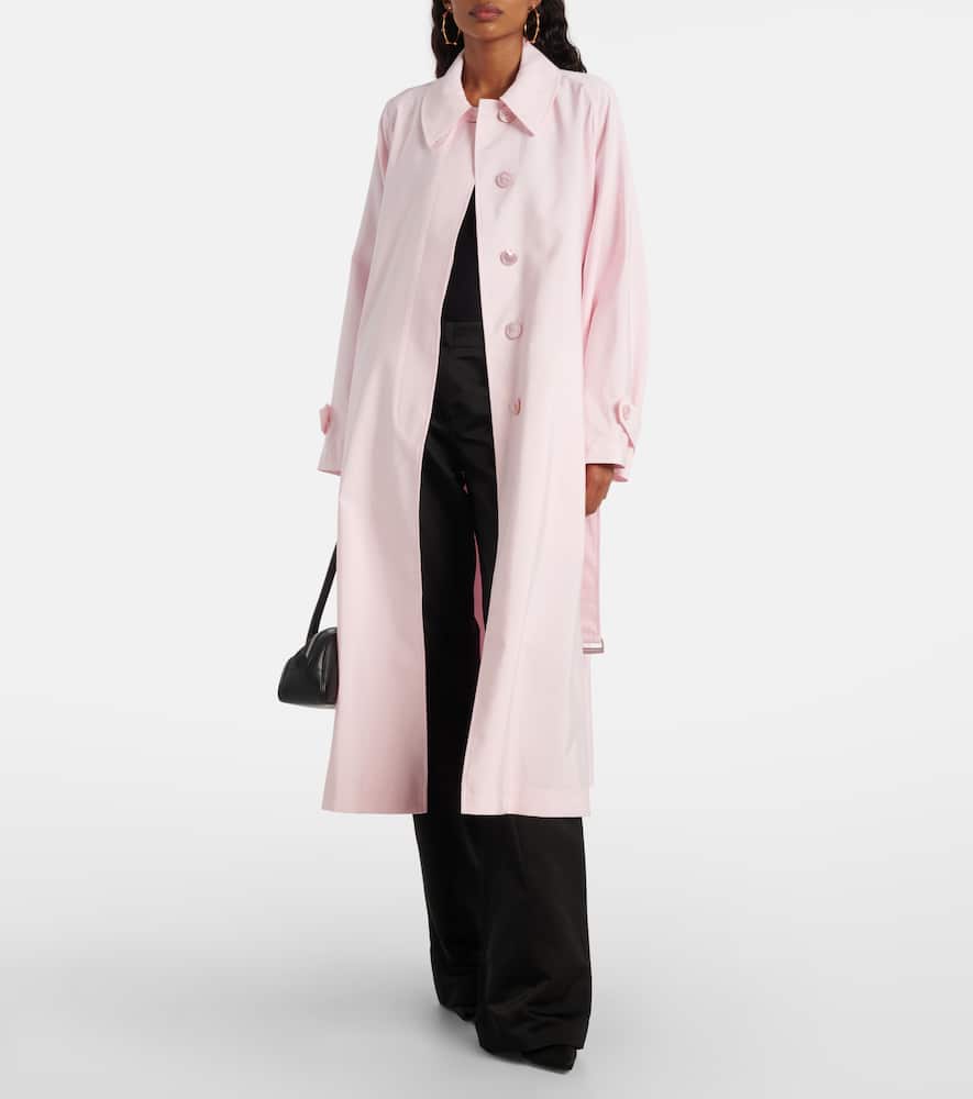 Magda Butrym Belted Trench Coat In Pink