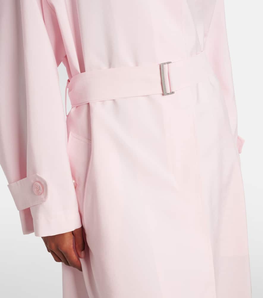Magda Butrym Belted Trench Coat In Pink