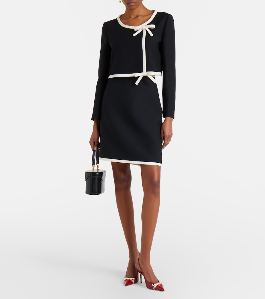  Valentino Valentino Cropped-jacke Aus Crepe Couture 