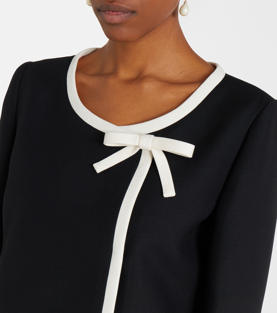  Valentino Valentino Cropped-jacke Aus Crepe Couture 