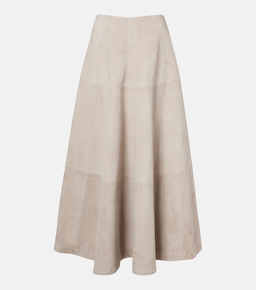 Altuzarra Varda suede maxi skirt