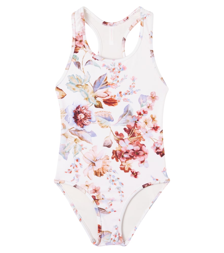 Zimmermann Kids Multicoloured Floral Swimsuit Y Size 6 - Mytheresa