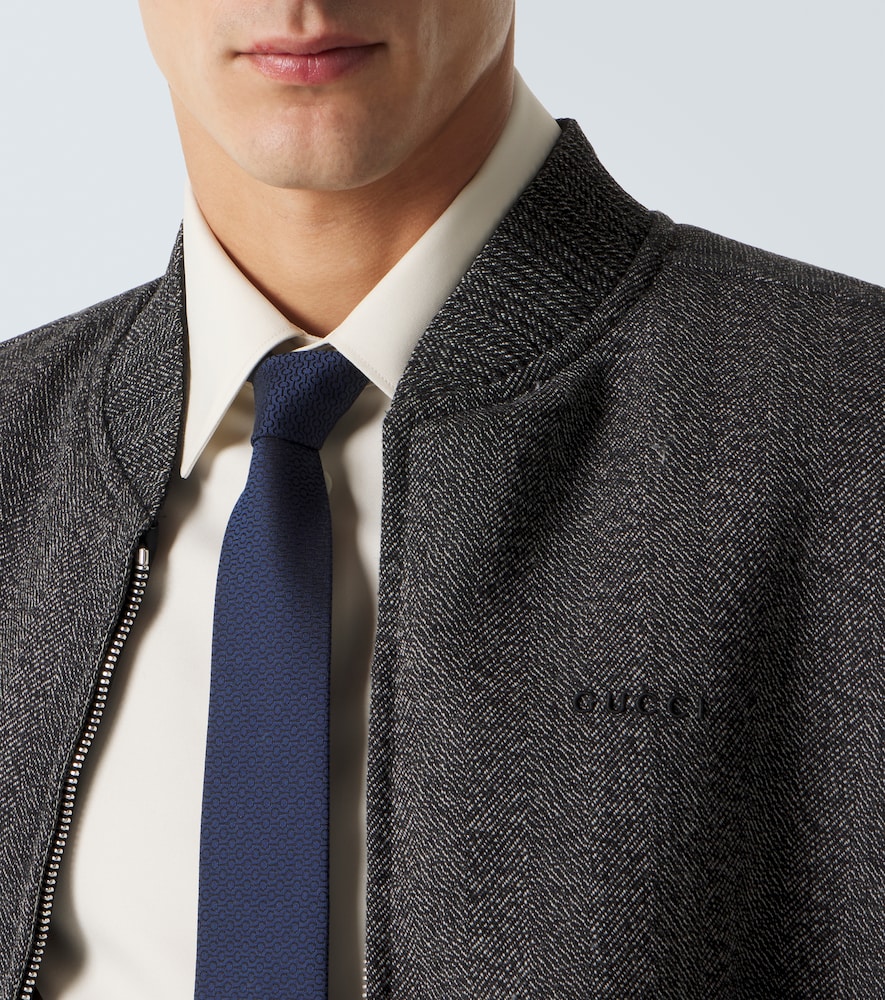  Gucci Gucci Krawatte Horsebit Aus Seiden-jacquard 
