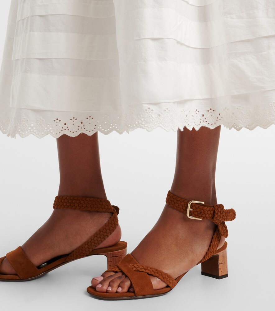Jimmy Choo Rori braided suede sandals