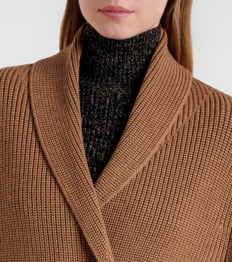  Max Mara Max Mara Agenzia Double-breasted Virgin Wool Cape 