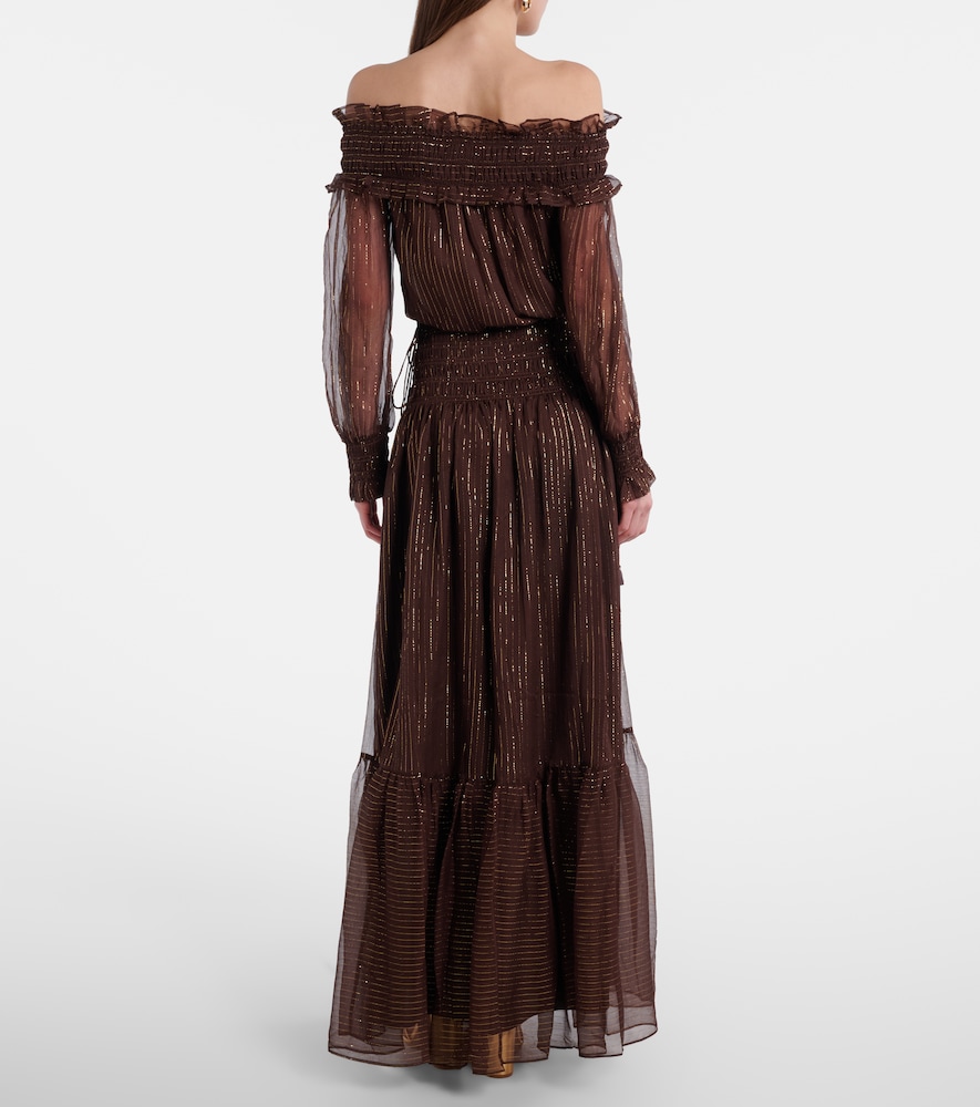  Self-portrait Self-portrait Maxikleid Aus Georgette 