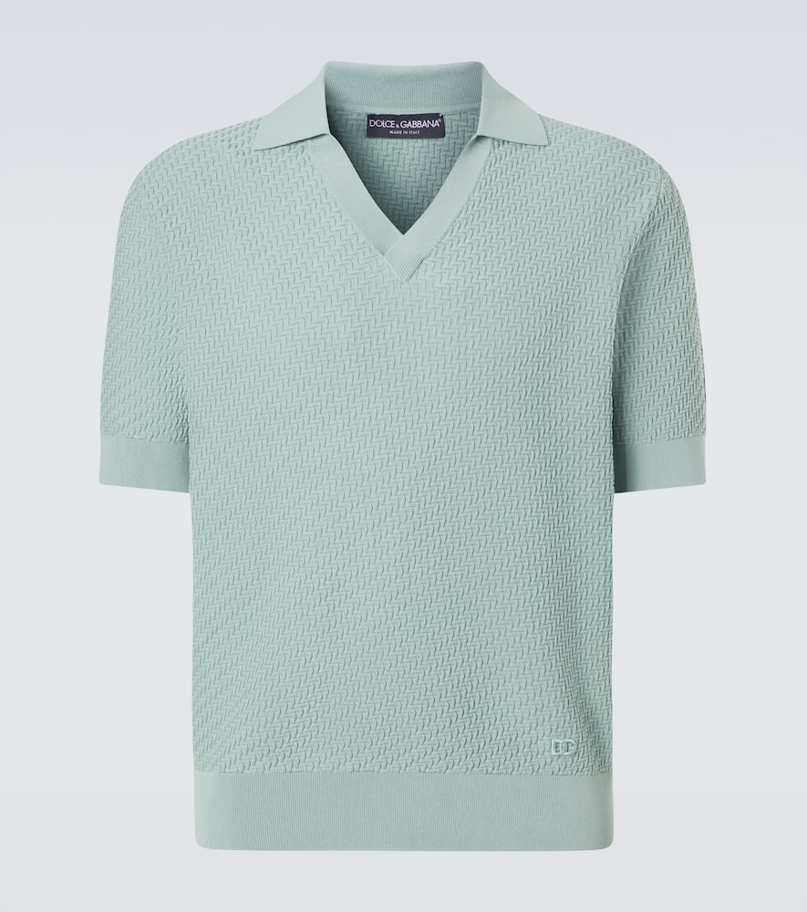 Dolce & Gabbana Cotton Polo Shirt In Green