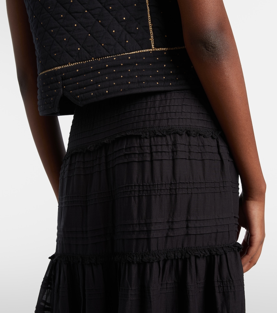 Paoline Lace-Trimmed Maxi