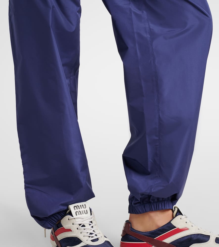 Miu Miu X New Balance Poplin Track Pants In Blue