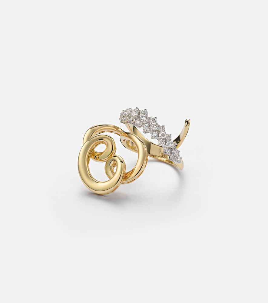 Yeprem 18kt gold ring with diamonds
