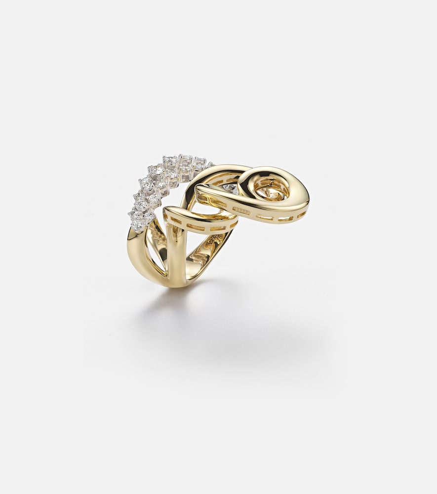  Yeprem Yeprem Ring Aus 18kt Gelbgold Mit Diamanten 