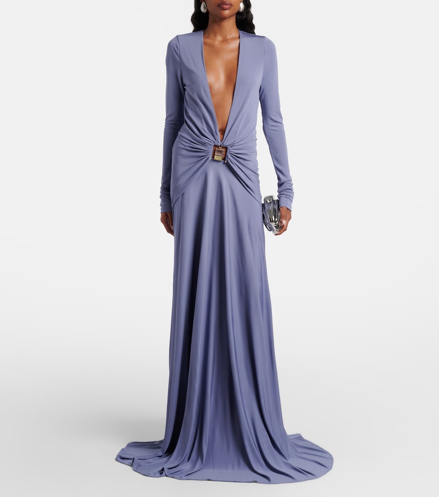  Christopher Esber Christopher Esber Verziertes Maxikleid Bezel Quartz 