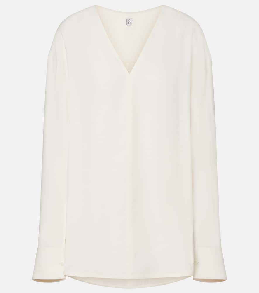 Totême Oversized Blouse In White