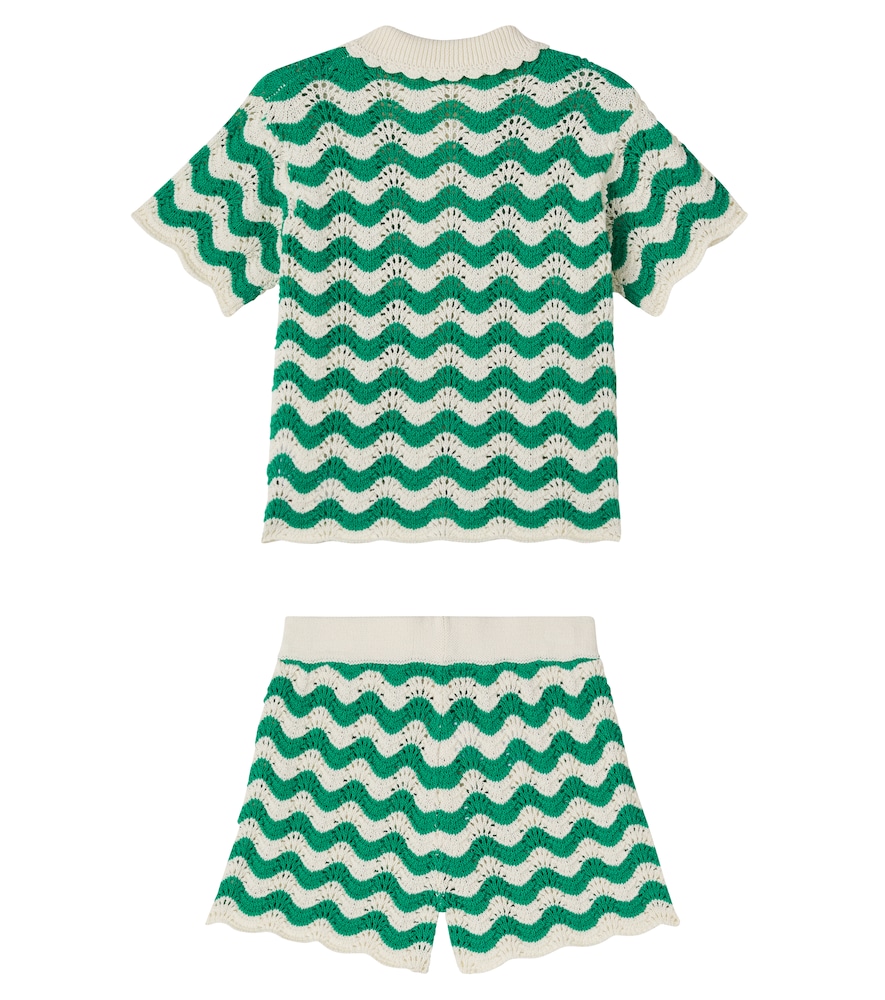  Bonton Bonton Ninon Cotton Top And Nine Shorts Set 