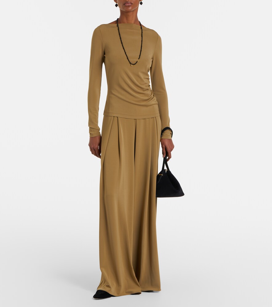 Max Mara Pleated wide-leg pants
