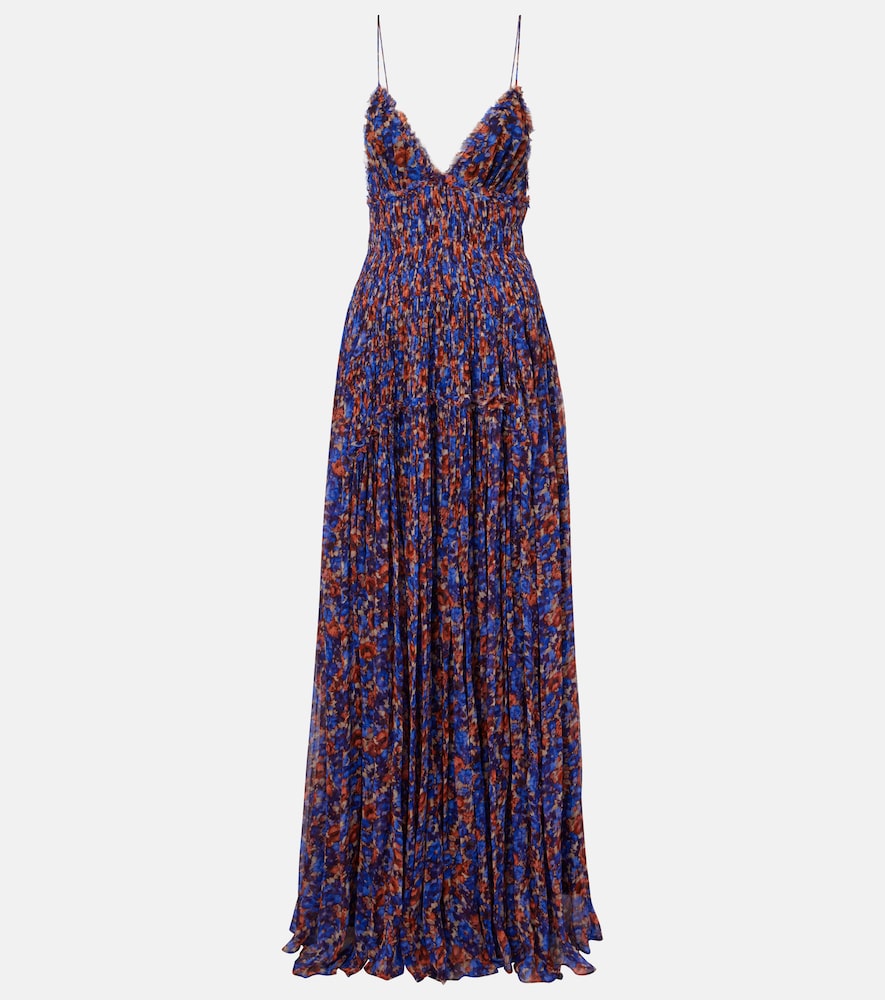 Ulla Johnson Atrani Floral Silk Chiffon Maxi Dress