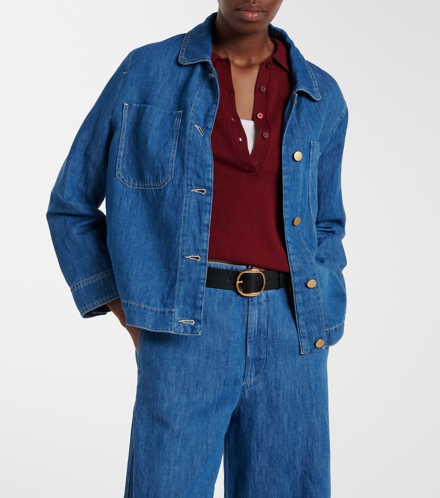 'S Max Mara Galante cotton and linen denim jacket