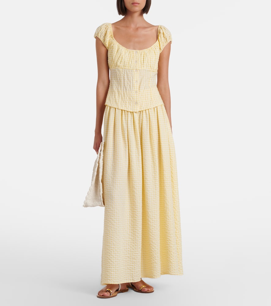 Millie Gingham Cotton Maxi