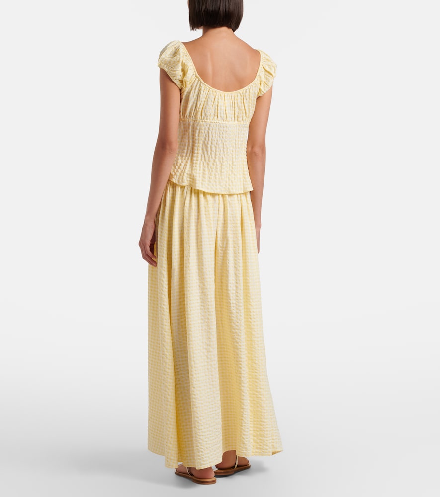 Millie Gingham Cotton Maxi