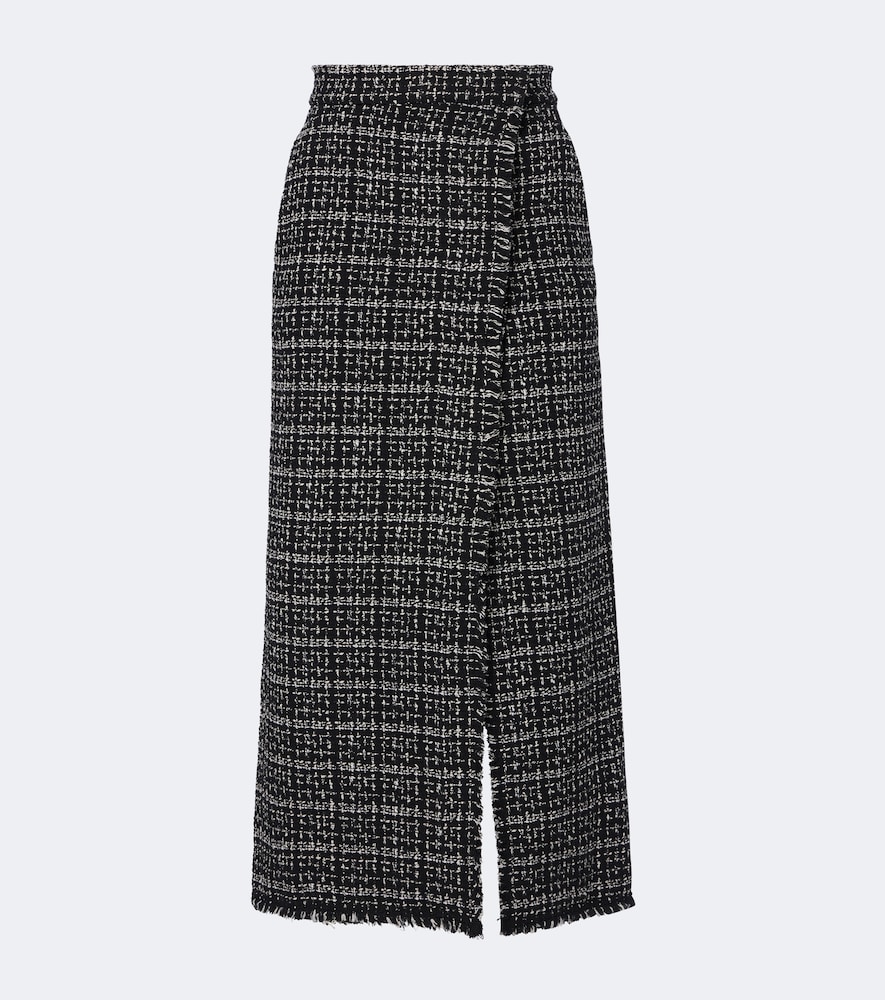 Erdem Jupe midi en coton mélangé à carreaux