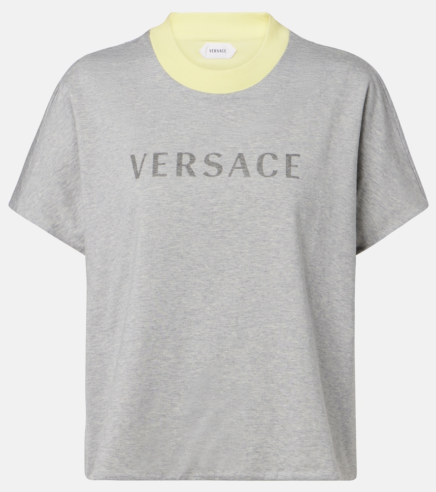 T-shirt in jersey di cotone reversibile