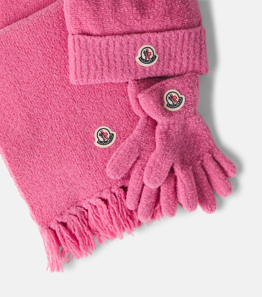  Moncler Enfant Moncler Enfant Set De Gorro, Bufanda Y Guantes 
