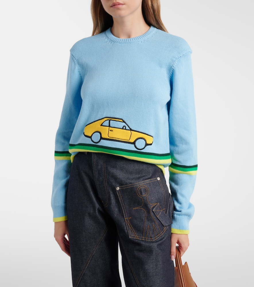 Embroidered Cotton Sweater
