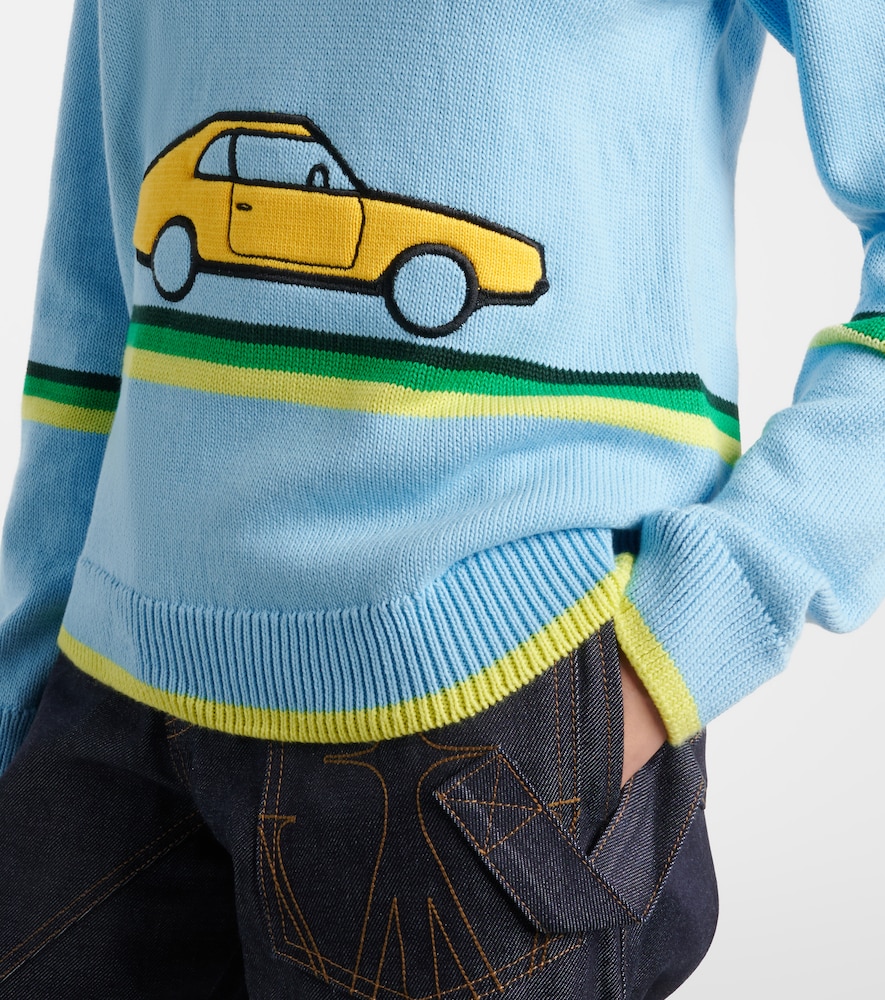  Jw Anderson Jw Anderson Embroidered Cotton Sweater 