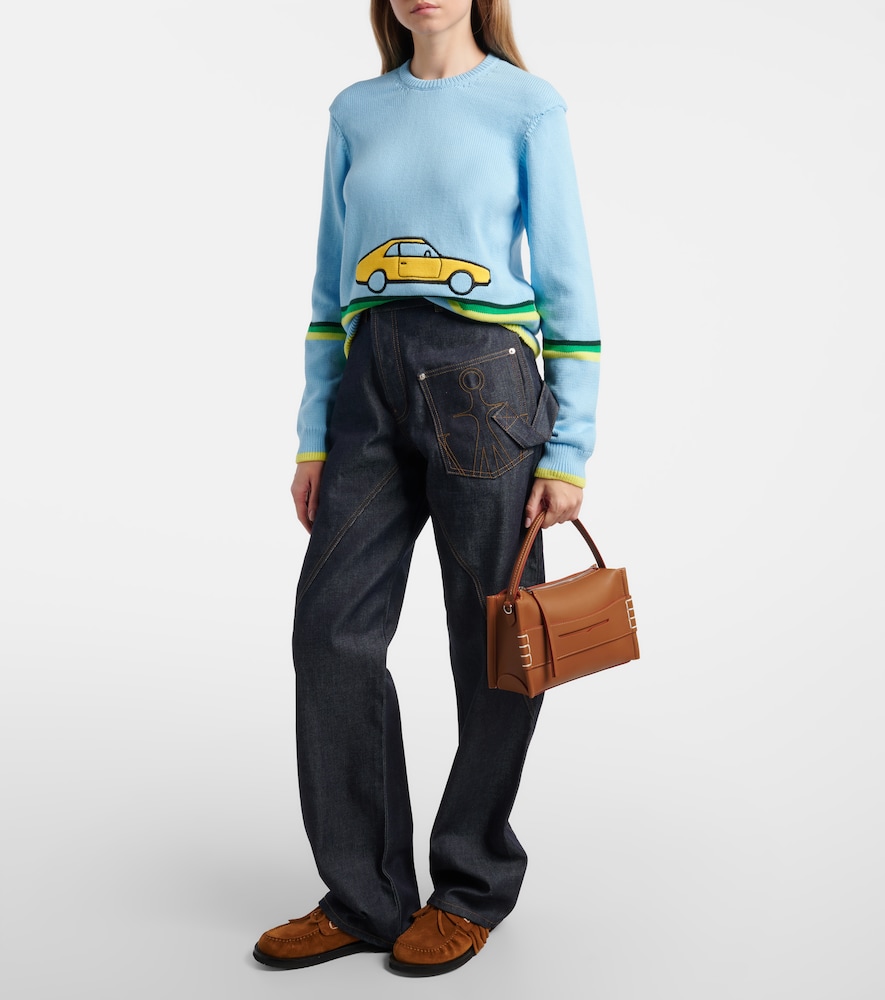 Embroidered Cotton Sweater
