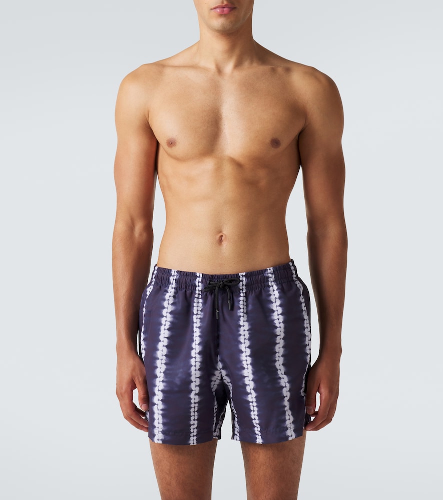 Commas Commas Striped Swim Trunks 