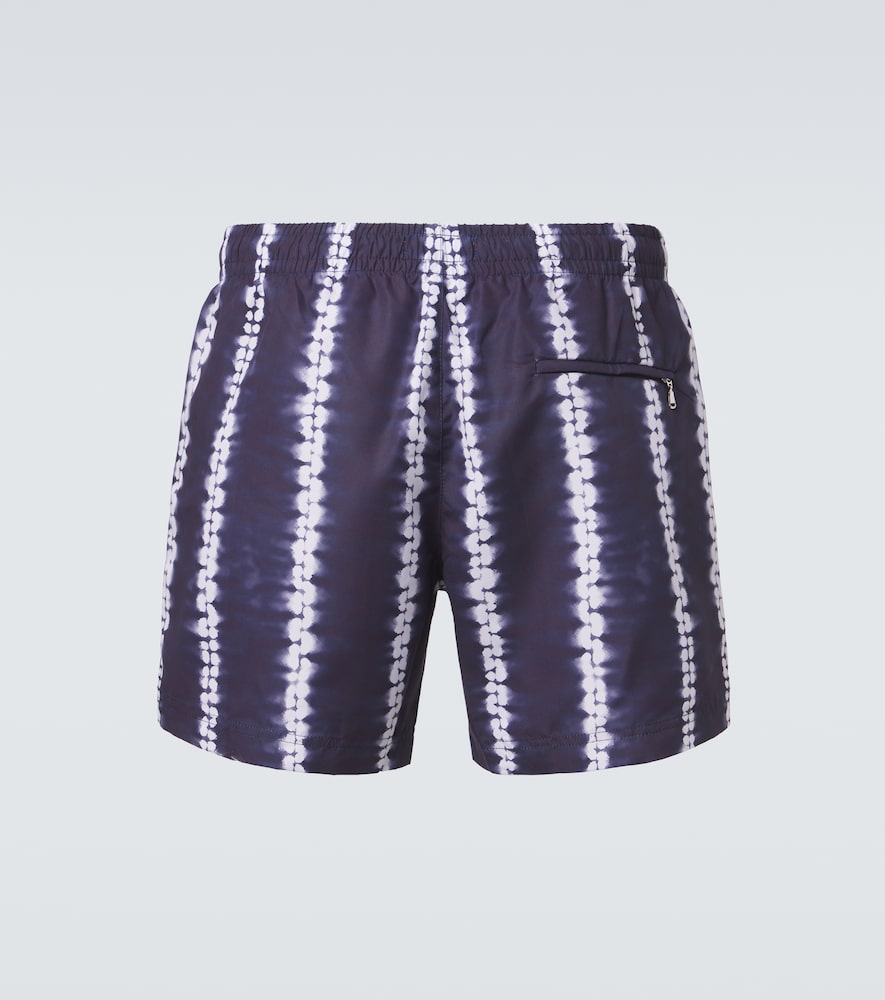  Commas Commas Striped Swim Trunks 
