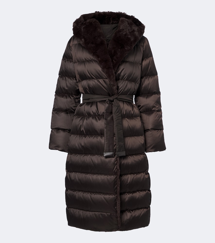 Cappotto imbottito con cintura