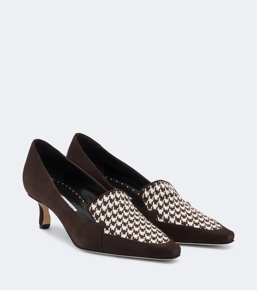 Pumps Petusi in suede pied-de-poule