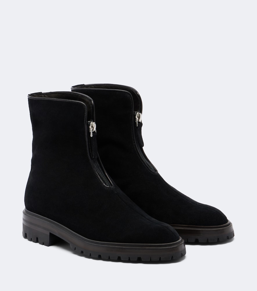 Ankle Boots Hike aus Veloursleder