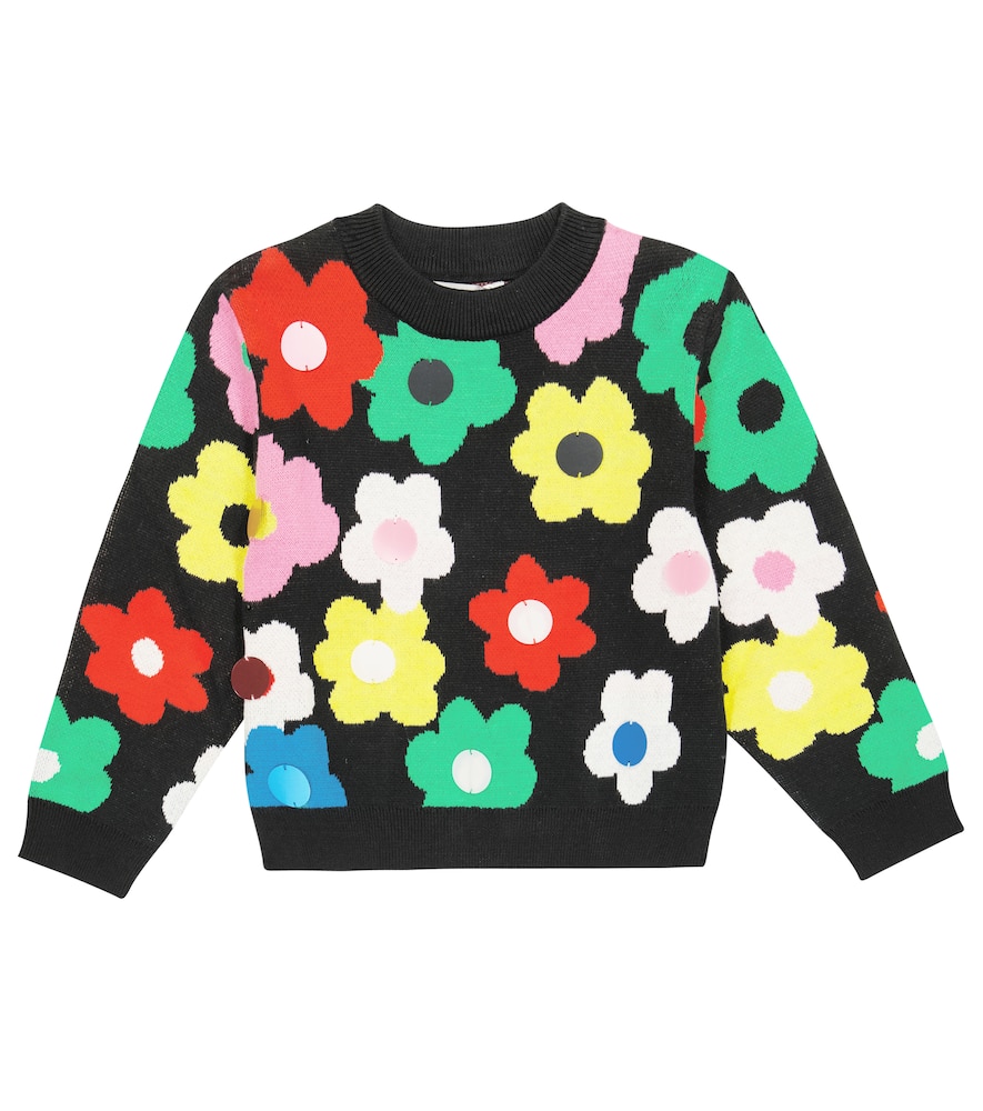 Stella McCartney Kids Embellished cotton and wool sweater