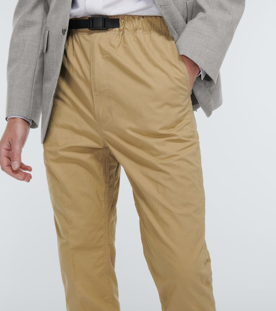 Shop Comme Des Garçons Homme Deux Comme Des Garçons Homme Straight Cotton Pants In Beige