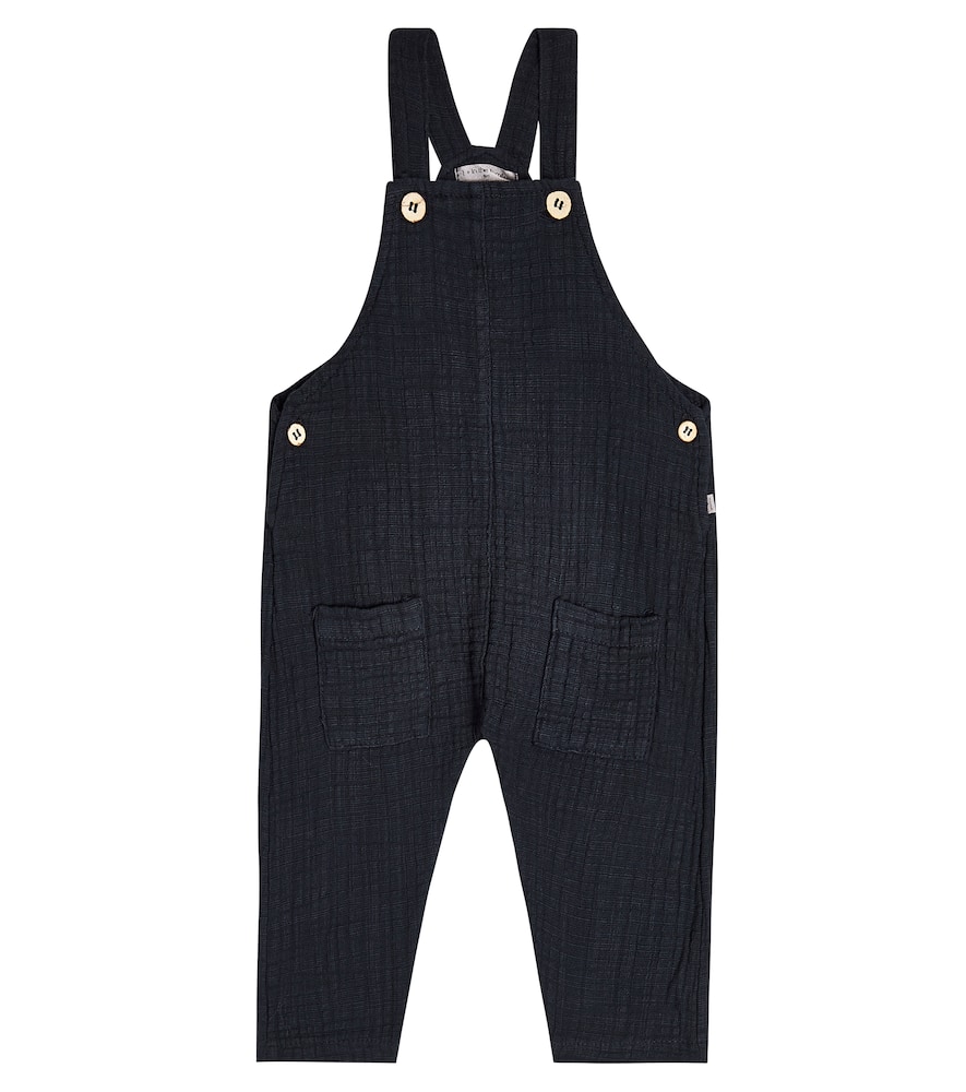 1+ In The Family Baby Aritz Cotton Overalls In Blue-notte