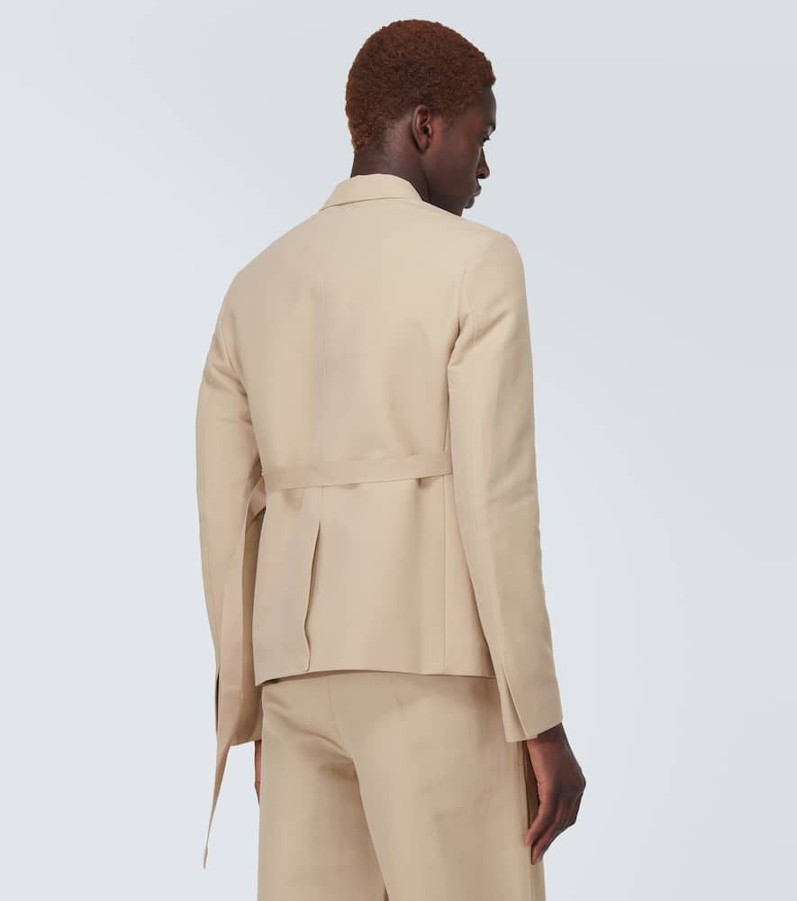 Shop Jacquemus La Veste Piccinni Blazer In Beige