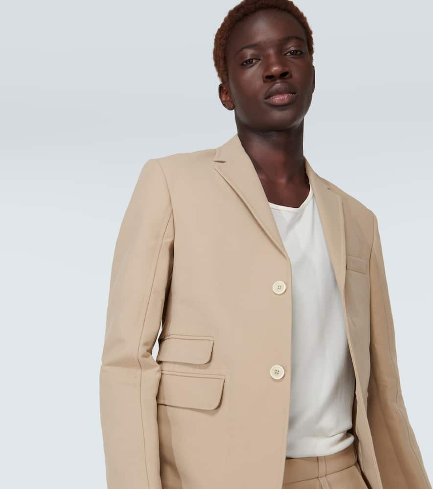 Shop Jacquemus La Veste Piccinni Blazer In Beige