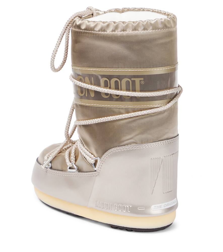 Moon Boot Icon Glance Ankle Snow Boots In Metallic