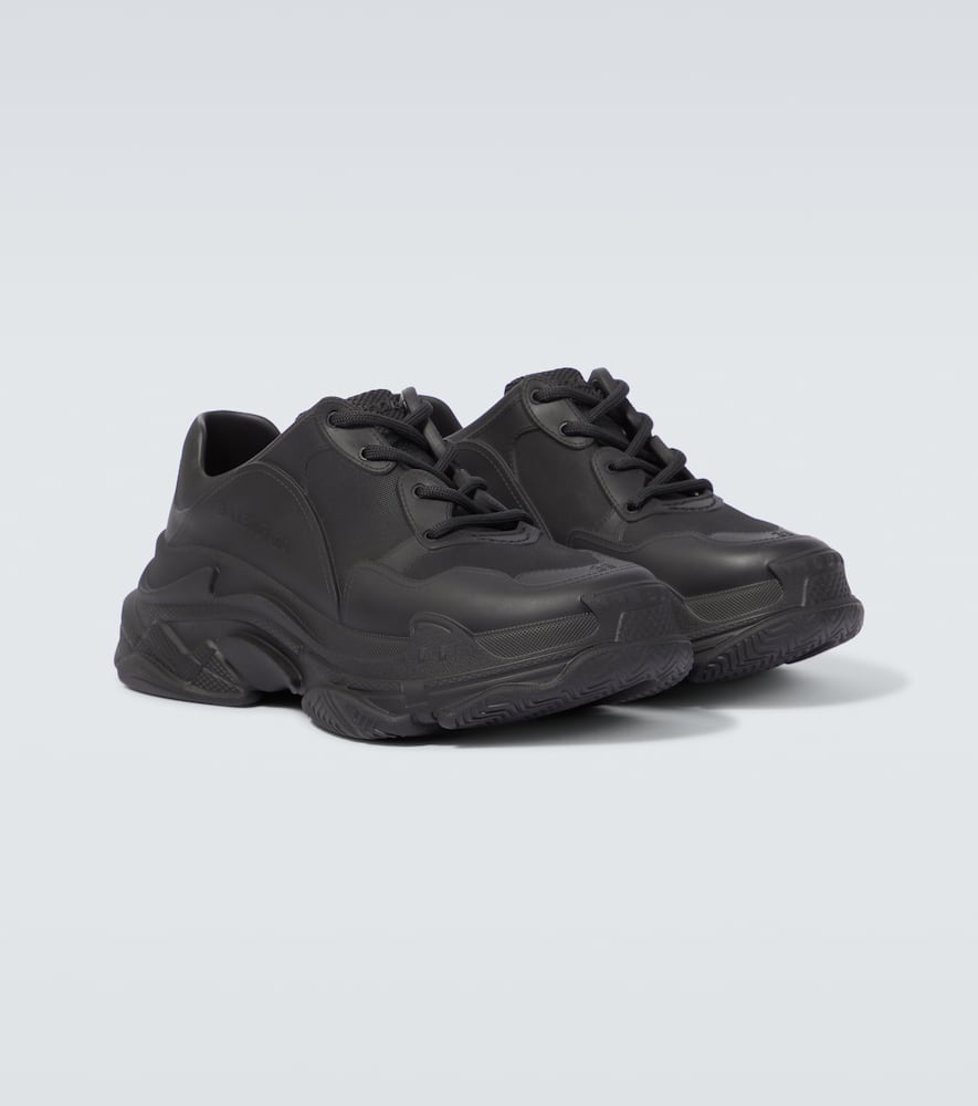 Shop Balenciaga Triple S Mold Sneakers In Black