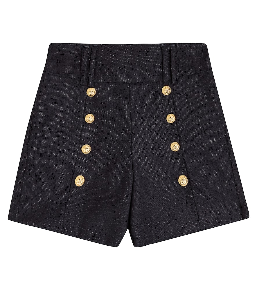 Balmain Kids Embellished wool shorts