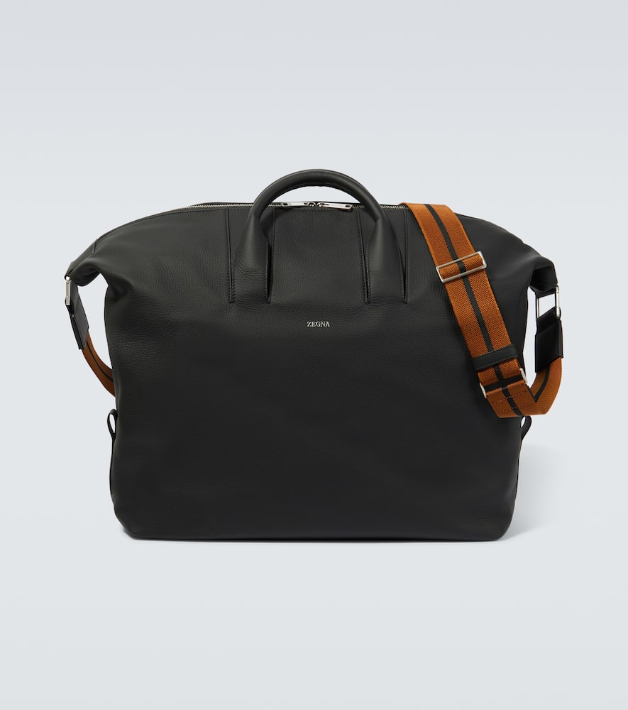 Raglan leather travel bag