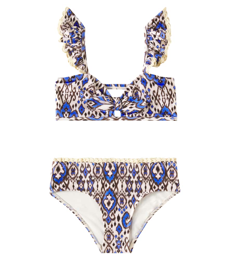 Zimmermann Wylie Printed Bikini In Multicoloured